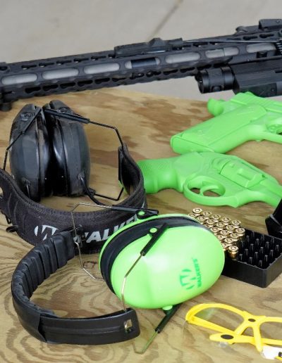 green firearm equipment